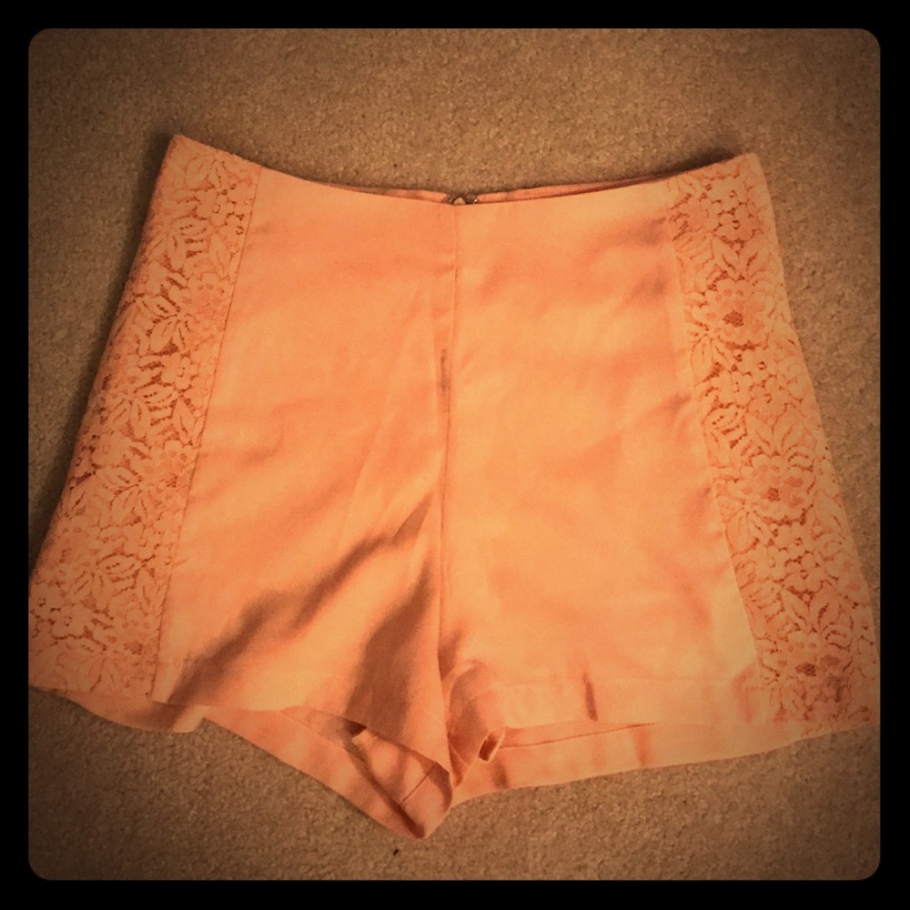 BOGO High waisted peach shorts! Never worn!